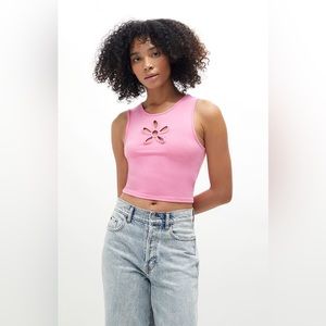 💙 6/$35 PacCares Flower Cut 'Em Out Tank Top SOLD OUT IN STORES